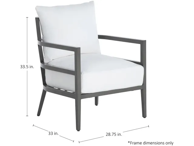 Santa Barbara Aluminum Outdoor High Back Lounge Chair