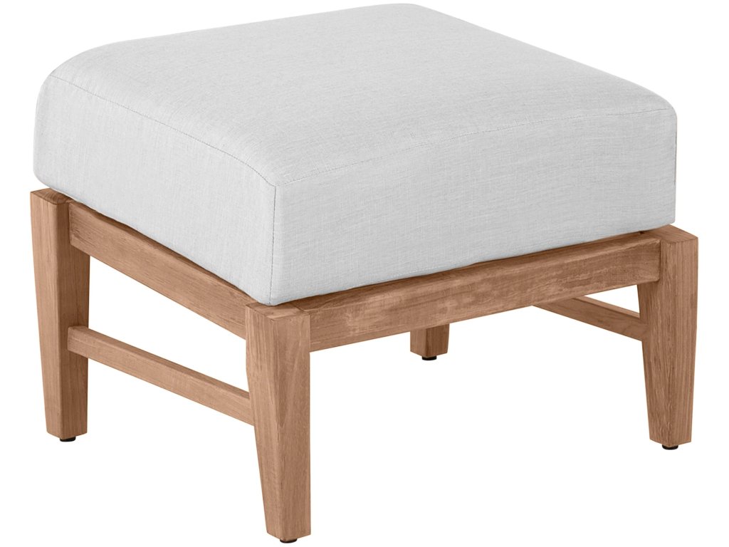 Croquet Teak Outdoor Ottoman - image 2