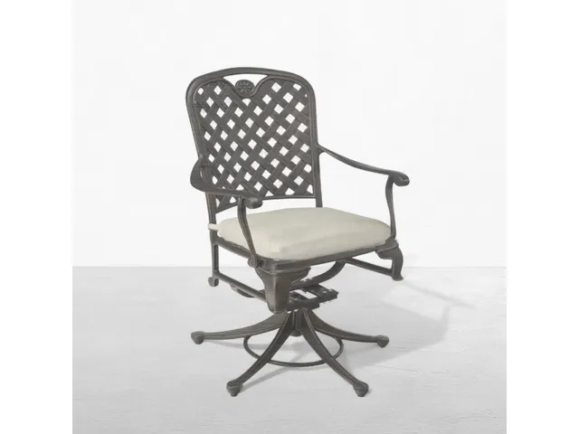 Provance Cast Aluminum Outdoor Swivel Rocker Lounge Chair
