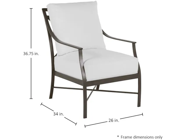 Monaco Wrought Aluminum Outdoor Lounge Chair - Alternative View