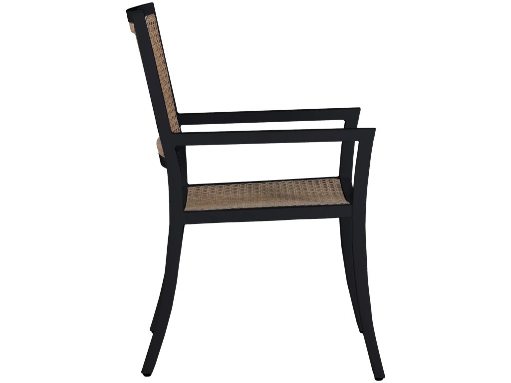 Bermuda Aluminum and Cane Arm Chair - image 5