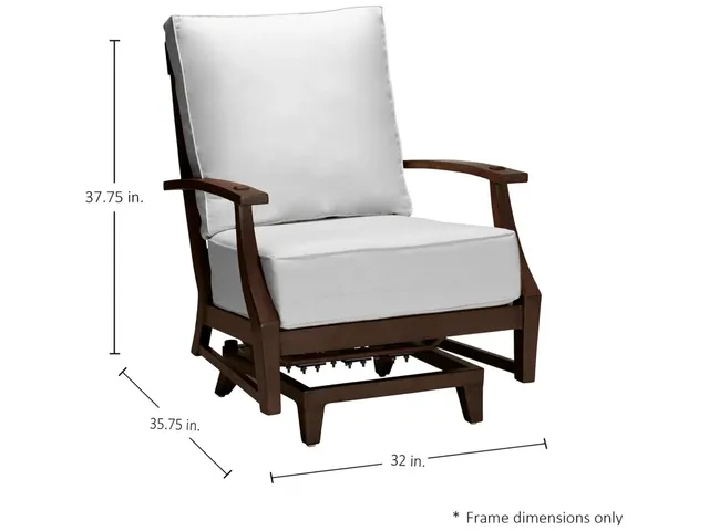 Croquet Cast Aluminum Outdoor Spring Lounge Chair - Alternative View