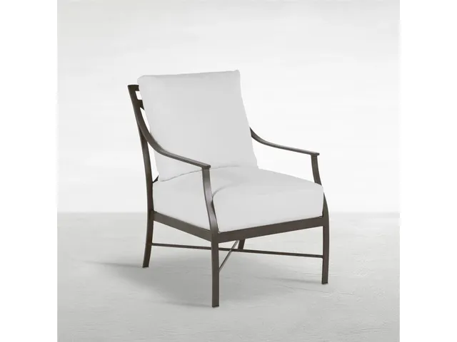 Monaco Wrought Aluminum Outdoor Lounge Chair