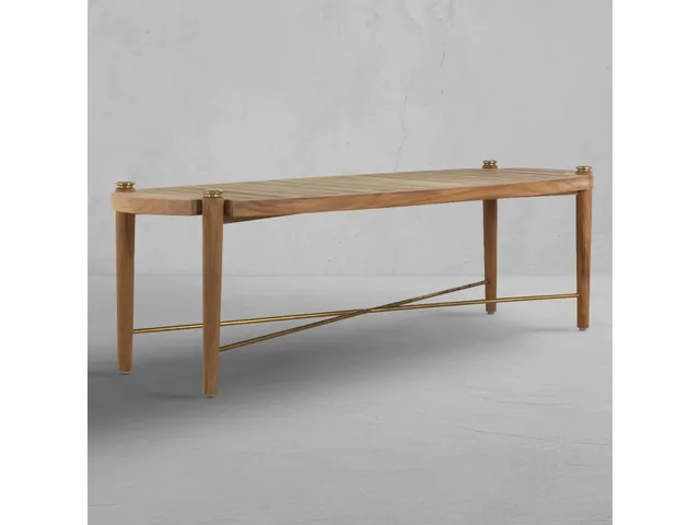 Pacifica Teak Rectangle Outdoor Coffee Table 60 in. W x 18.75 in. H