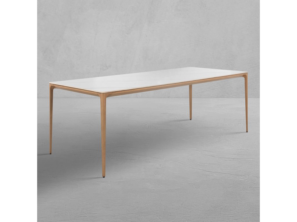 Palma Aluminum Rectangle Outdoor Table 86 in W x 29. 25 in H - main image
