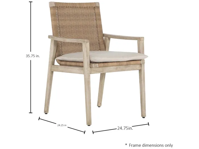Pointe N-Dura Resin Wicker Outdoor Arm Chair