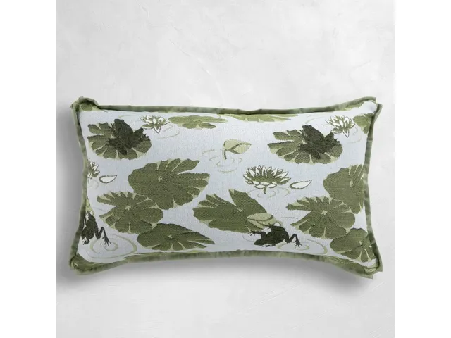 Ribbit Outdoor Lumbar Pillow