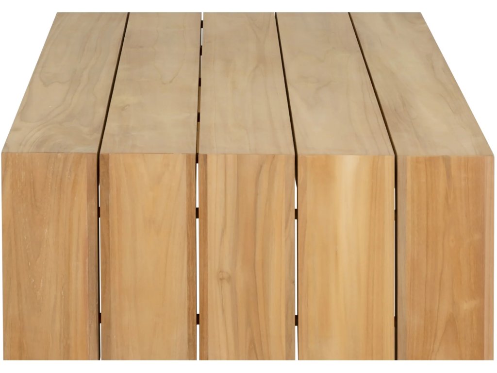 Messina Teak Rectangle Outdoor Coffee Table 33 in. W x 15.5 in. H - image 4