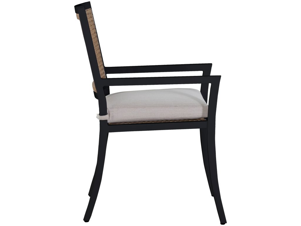 Bermuda Aluminum and Cane Arm Chair - image 4