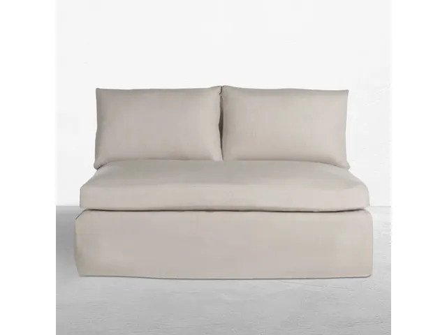 Nora Outdoor Armless Loveseat Sectional