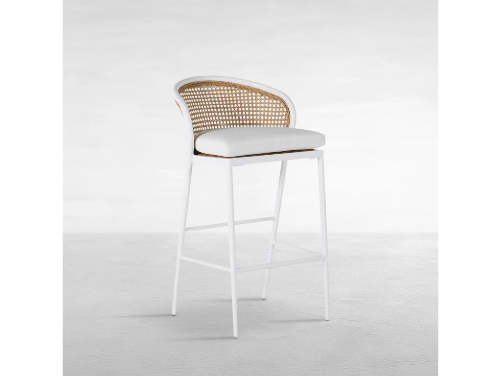 Havana Cane N-Dura Resin Wicker Outdoor Bar Stool 30 in. - main image