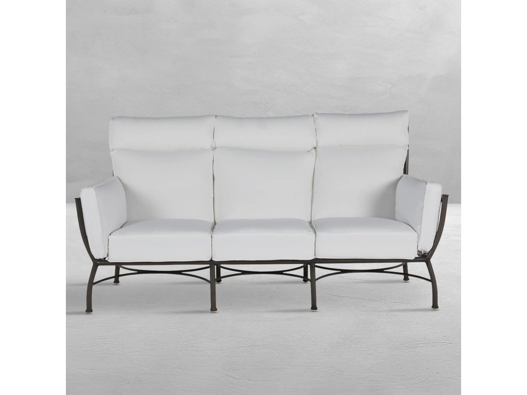 Majorca Wrought Aluminum Outdoor Sofa - main image