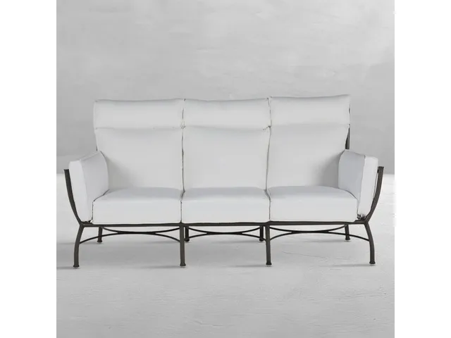 Majorca Wrought Aluminum Outdoor Sofa