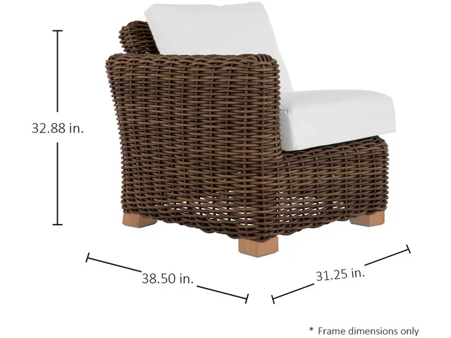 Montauk N-Dura Resin Wicker Outdoor Left Arm Facing Sectional - Alternative View