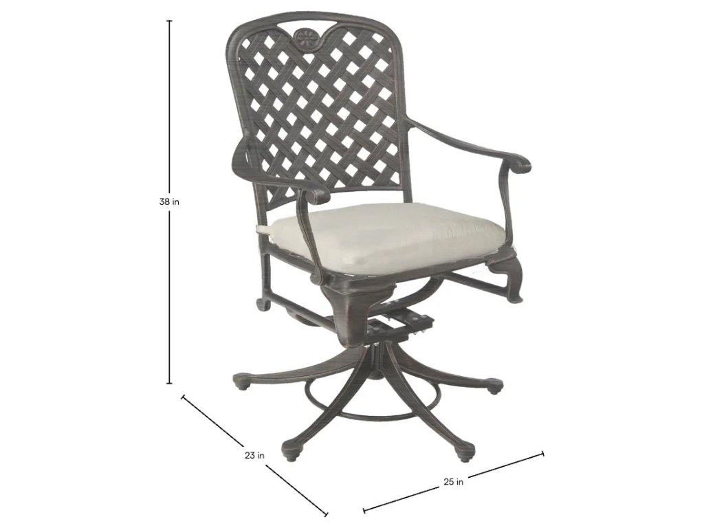 Provance Cast Aluminum Outdoor Swivel Rocker Lounge Chair - image 1