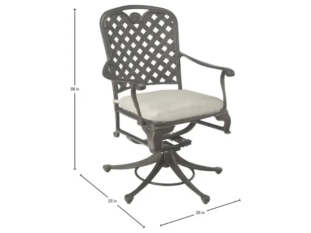 Provance Cast Aluminum Outdoor Swivel Rocker Lounge Chair - Alternative View
