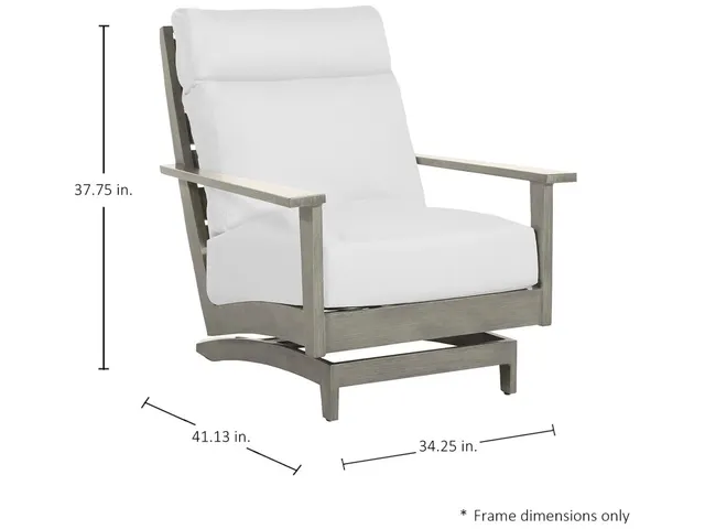 Kennebunkport Wrought Aluminum Outdoor Spring Lounge Chair