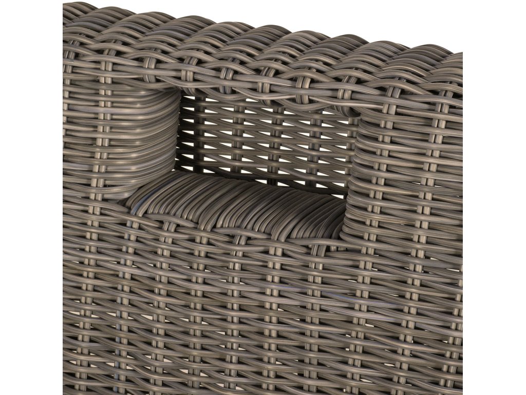 Rustic Woven N-Dura Resin Wicker Outdoor Swivel Lounge Chair - (No Speaker) - image 6
