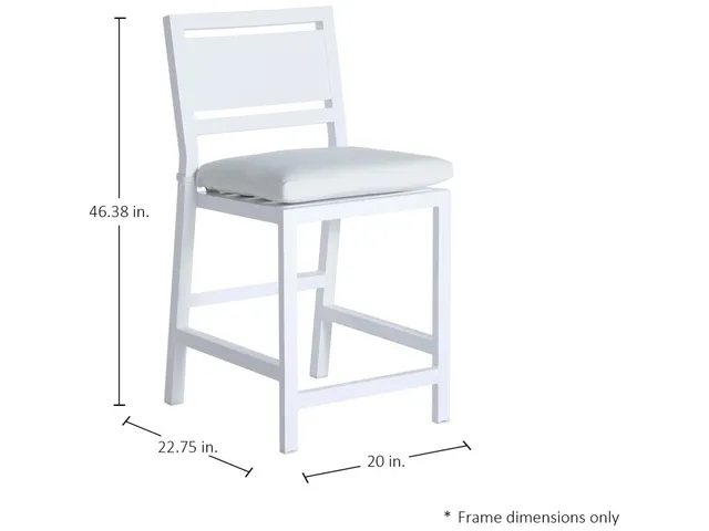 Avondale Wrought Aluminum Outdoor Counter Stool - Alternative View