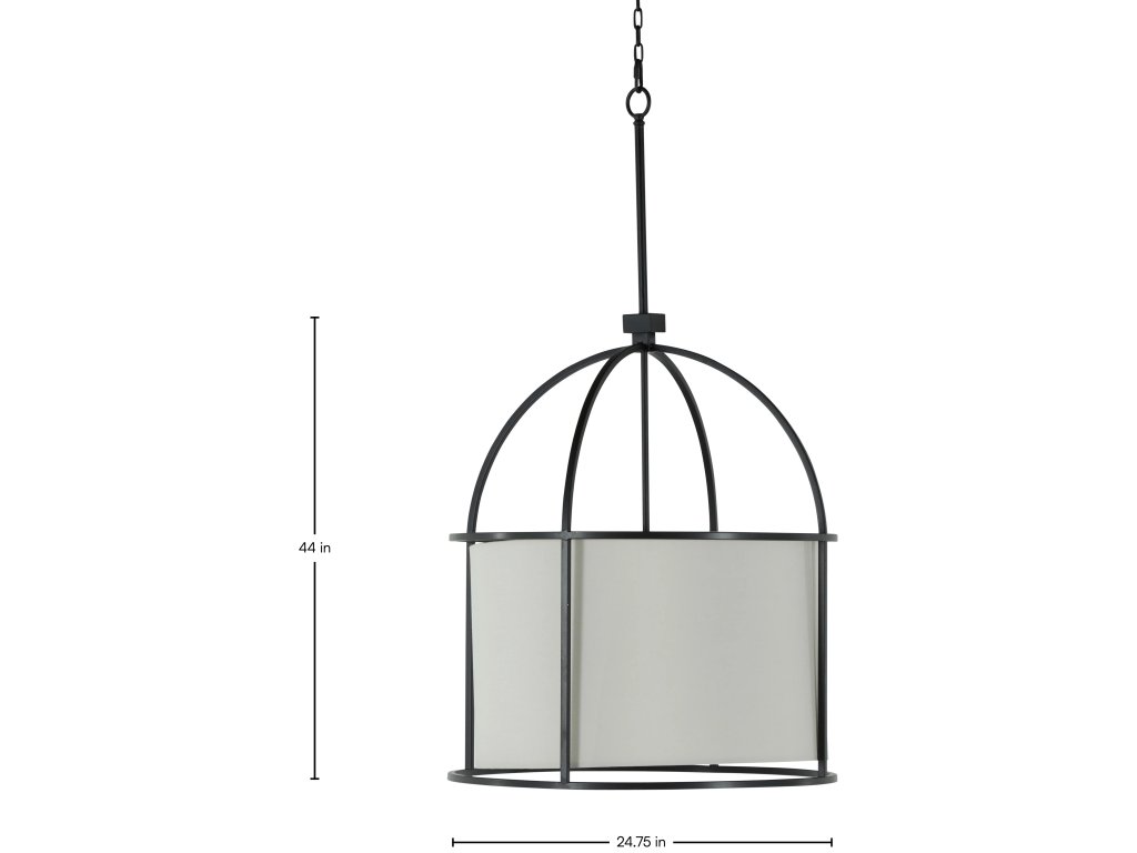 Marlon Stainless Steel Drum Chandelier 24.75 in. D x 44 in. H - image 1