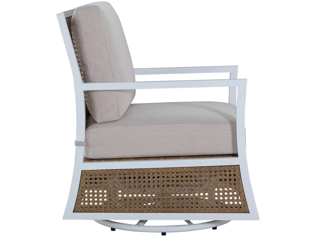 Bermuda Aluminum and Cane Glider Lounge - image 4