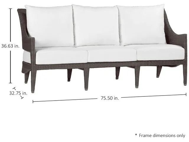 Athena N-Dura Resin Wicker Outdoor Sofa - Alternative View