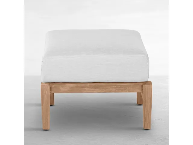 Croquet Teak Outdoor Ottoman