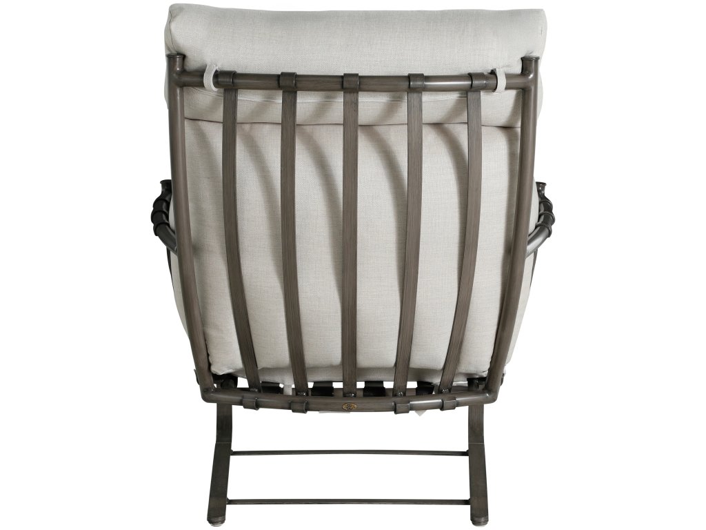 Majorca Wrought Aluminum Outdoor Spring Lounge Chair - image 4