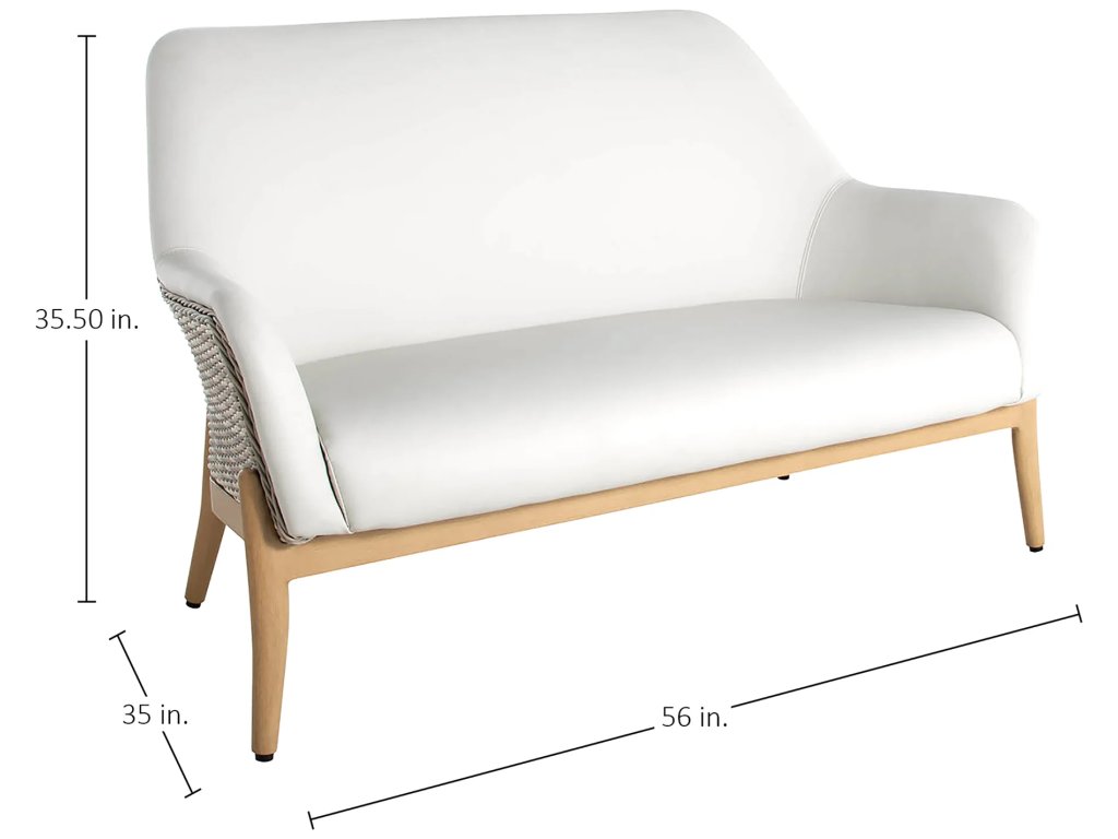 Palma N-Dura Resin Wicker Outdoor Loveseat - image 1