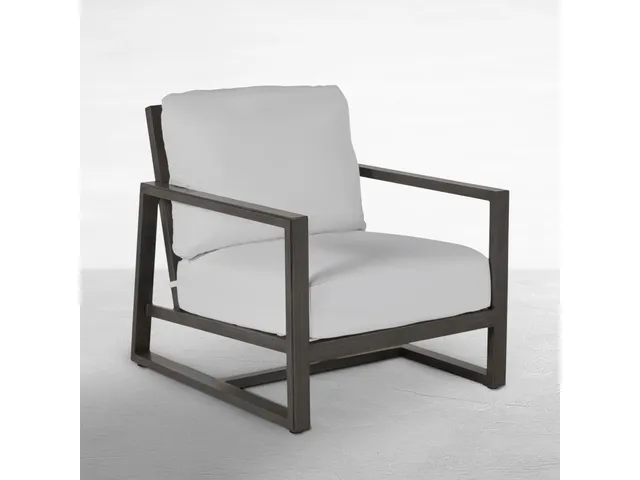 Avondale Wrought Aluminum Outdoor Lounge Chair