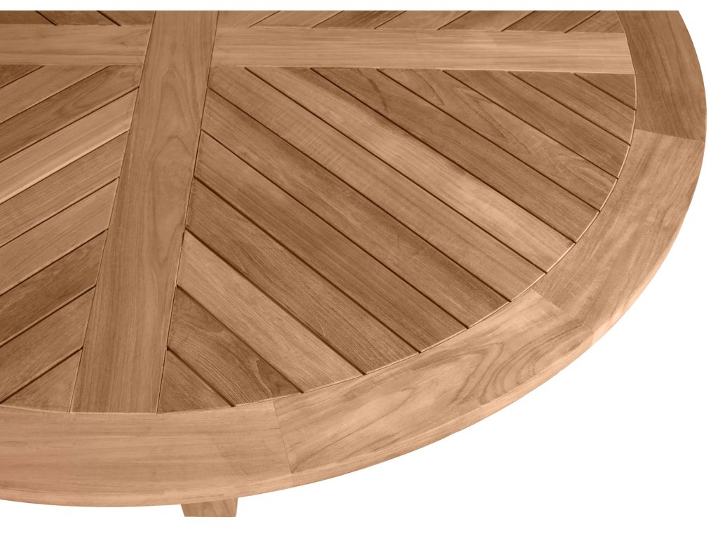 Lakeshore Teak Round Outdoor Pedestal Table 72 in. W x 30.75 in. H - image 5
