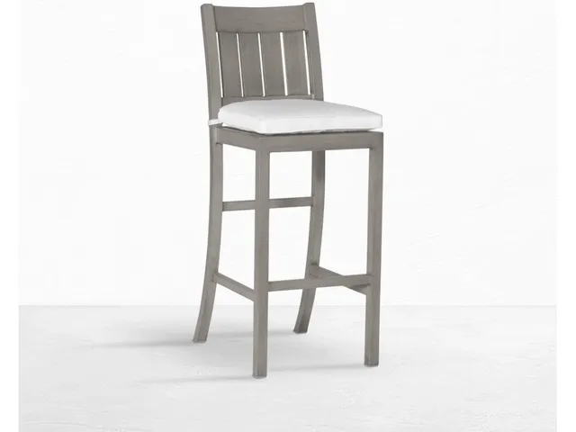 Club Wrought Aluminum Outdoor Bar Stool