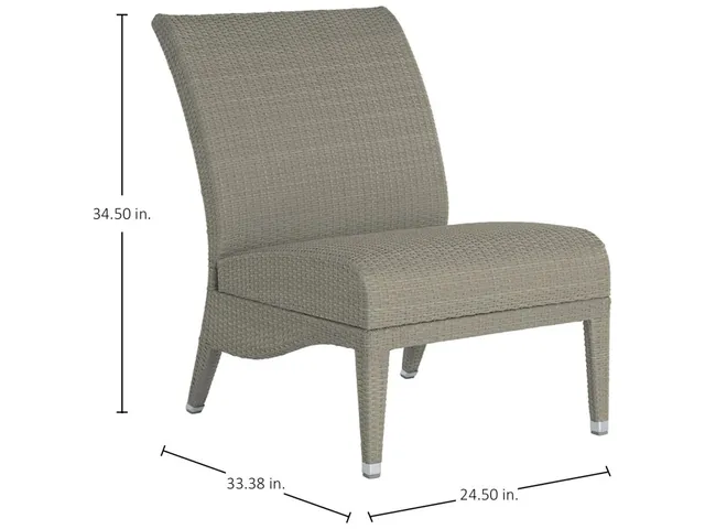 Athena Plus N-Dura Resin Wicker Outdoor Slipper Sectional - Alternative View
