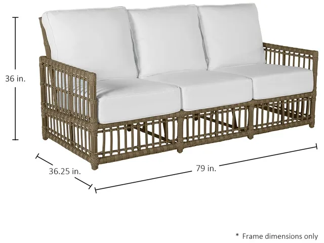 Newport N-Dura Resin Wicker Outdoor Sofa - Alternative View