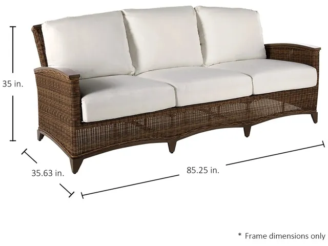 QS Astoria Sofa, Raffia with Bali Pearl Cushions - Alternative View