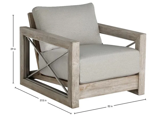 Malta Teak Outdoor Lounge Chair