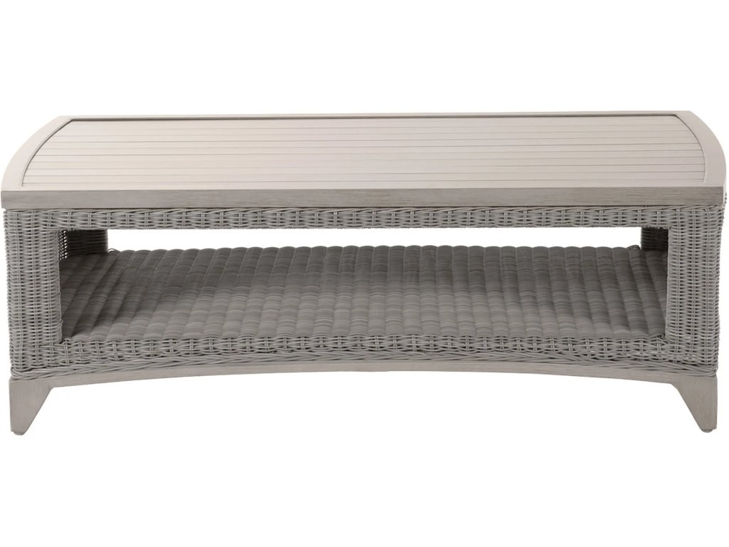 Astoria Wicker Rectangle Outdoor Coffee Table 48. 25 in. W x 16.75 in. H - image 3