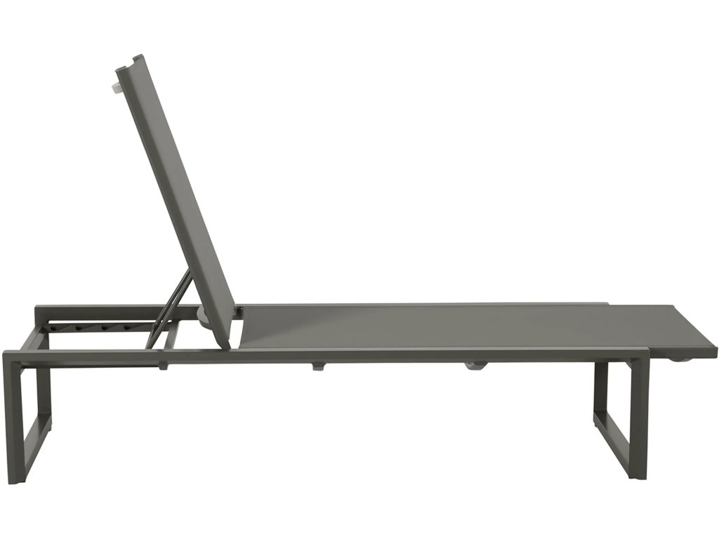 Belmont Sling Wrought Aluminum Outdoor Chaise Lounge - image 3