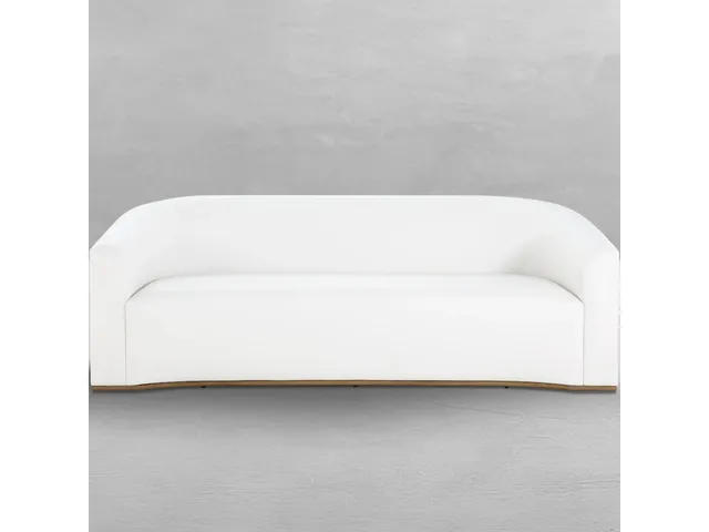 Tahoe Natural Weave Marine Grade Vinyl Sofa
