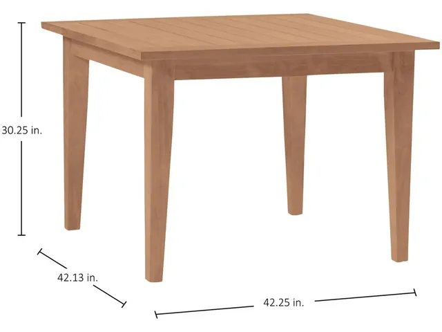 Club Teak Square Outdoor Farm Table