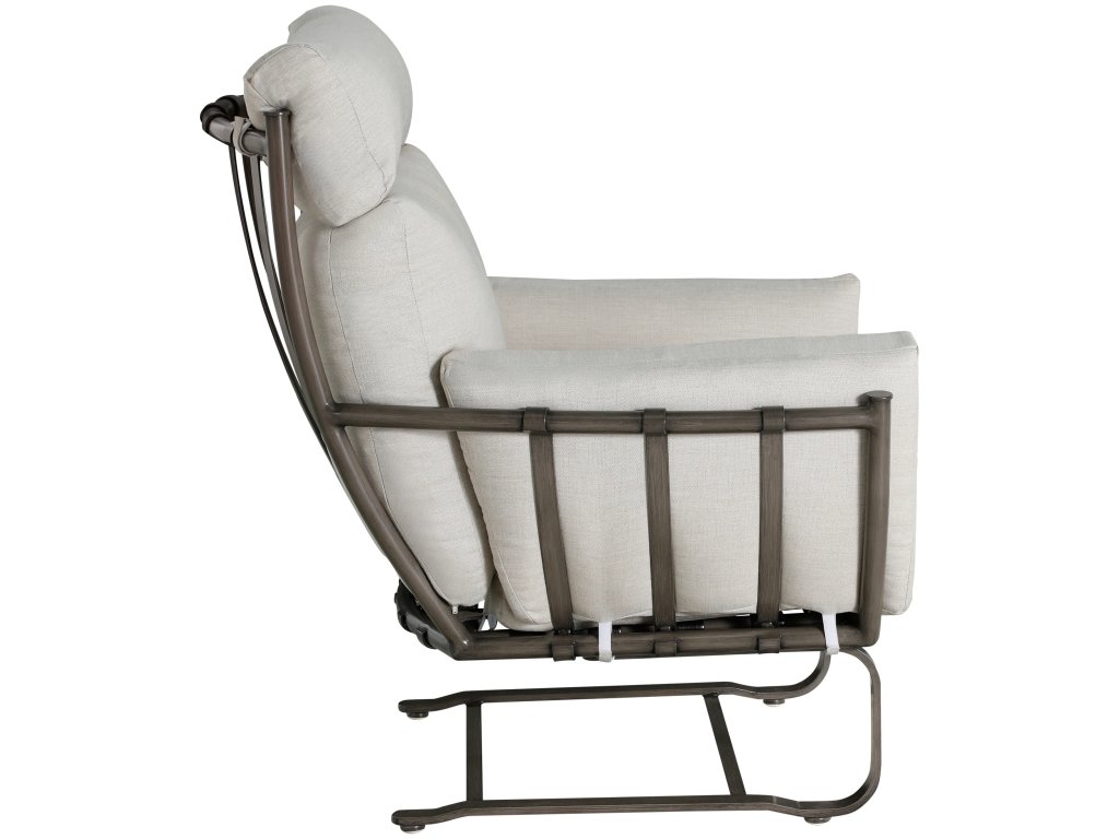 Majorca Wrought Aluminum Outdoor Spring Lounge Chair - image 3