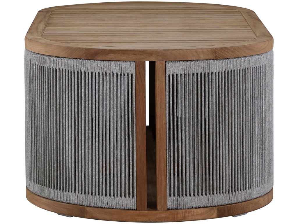 Avalon Teak Oval Outdoor Coffee Table - image 3