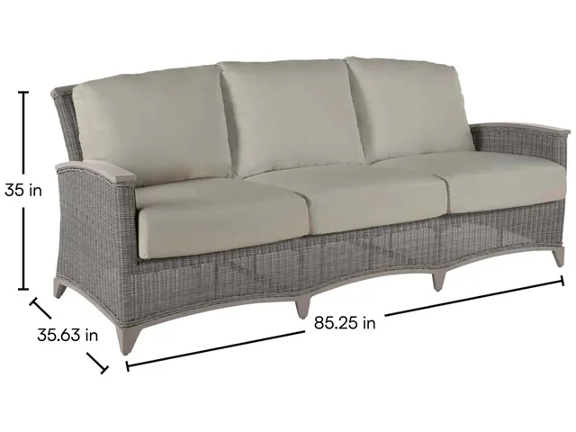 QS Astoria Sofa, Oyster with Linen Dove Cushions - Alternative View
