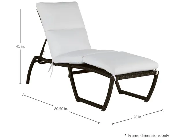 Skye N-Dura Resin Wicker Outdoor Chaise Lounge - Alternative View