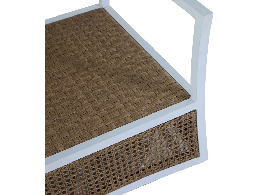 Bermuda Aluminum and Cane Glider Lounge - image 9