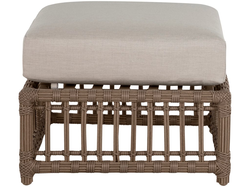 Newport N-Dura Resin Wicker Outdoor Woven Ottoman - image 5