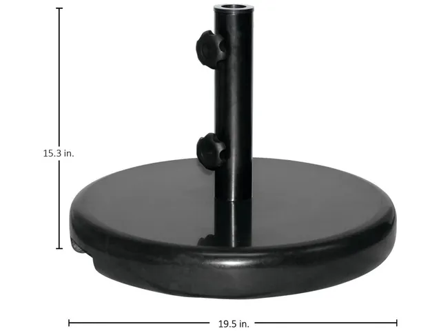 Ebony Granite Umbrella Base - 74 Lbs