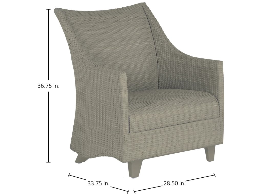 Athena Plus Woven N-Dura Resin Wicker Outdoor Spring Lounge Chair - image 1