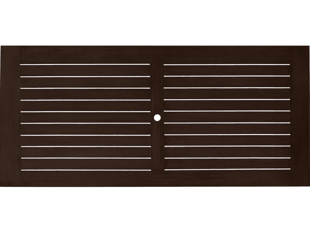 Club Aluminum Rectangle Outdoor Slatted Table - image 2