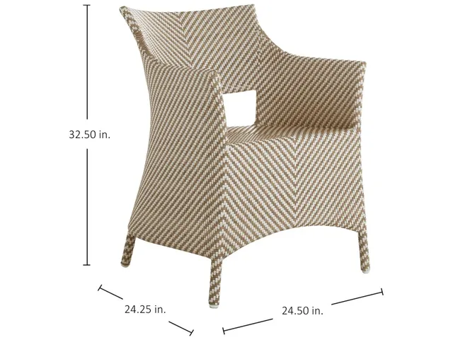Bari N-Dura Resin Wicker Outdoor Arm Chair - Alternative View